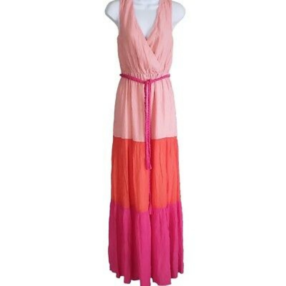 Flying Tomato Colorblock Maxi Dress sz S